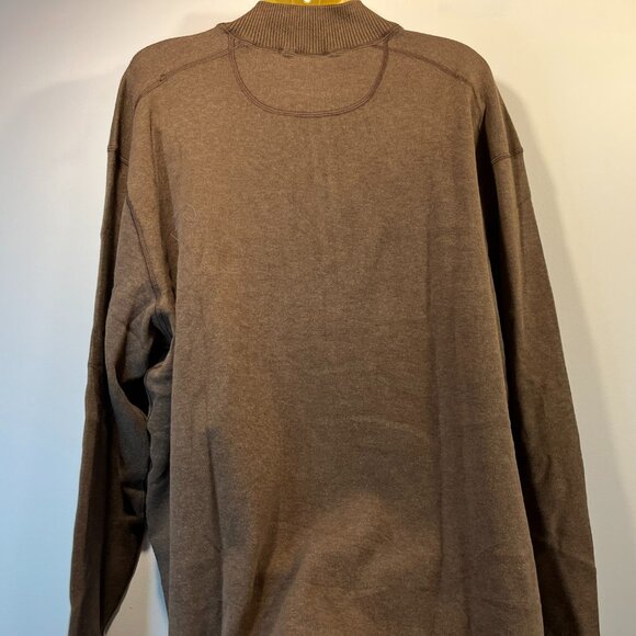 Pronto Uomo Blue Men's Reversible Brown Grey Mock Neck Sweater - Size 3X - NWT - Picture 5 of 8